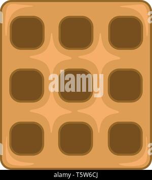 Un quadrato waffle o vettore di Illustrazione a colori Illustrazione Vettoriale