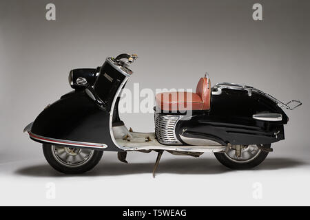 Moto d'epoca Bastert Einspurauto 175. Scooter. Marca: Gustav Bastert Werke richiesta di cofinanziamento: Einspurauto 175 Nazione: Germania - Bielefeld anno: 19 Foto Stock