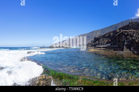 El Hierro - mare piscina La Maceta Foto Stock