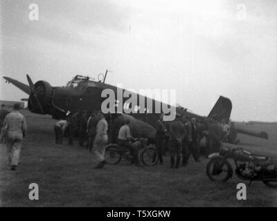 Wehrmacht Luftwaffe Junkers Ju 52 / Ju 52/3m g4e 2. Weltkrieg - German Air Force Junkers Ju52 DURANTE LA SECONDA GUERRA MONDIALE Foto Stock