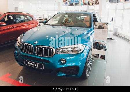 Ufa, Russia, 12 dicembre, 2018: BMW X6 M auto. Foto Stock