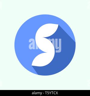 Lettera S logotipo. Logo moderno idea segno. Emblema universale icona vettore Illustrazione Vettoriale