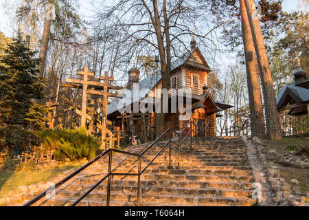 Grabarka, Polonia. Santa Montagna Grabarka, il più grande luogo di culto della chiesa ortodossa orientale in Polonia, Siemiatycze, Podlasie Foto Stock