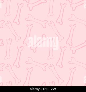 Ossa Seamless pattern. Pet Shop sfondo vettoriale. Illustrazione Vettoriale