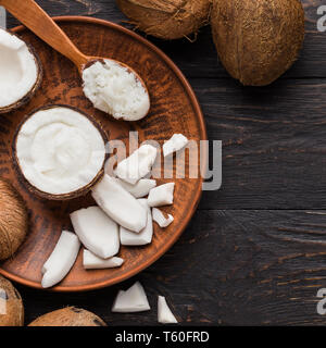 Cucinare con il concetto di cocco Foto Stock