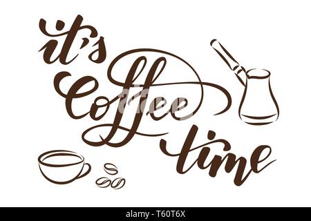 Il preventivo è tempo di caffè Illustrazione Vettoriale