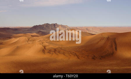 Vista da "Big Daddy' duna, Sossusvlei, Namibia Foto Stock