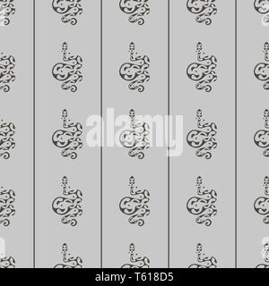 Vector seamless pattern con i serpenti in stile maori 10 eps Illustrazione Vettoriale