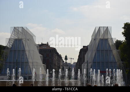 Informazioni per Expo 2015 a Milano Foto Stock