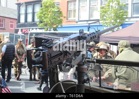 Colwyn Bay 1940s festival. Scoprite le attrazioni, i suoni e i sapori della Gran Bretagna durante la Seconda Guerra Mondiale Foto Stock