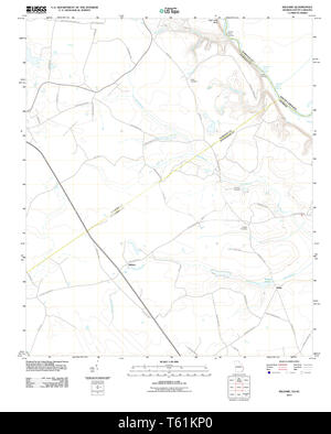 USGS TOPO Map Georgia GA Kildare 20110815 TM il restauro Foto Stock