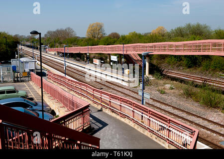 Honeybourne stazione ferroviaria, Worcestershire, England, Regno Unito Foto Stock