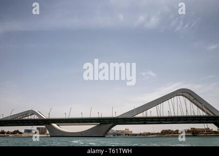 Sheikh Zayed bridge di Abu Dhabi, Emirati arabi uniti Foto Stock