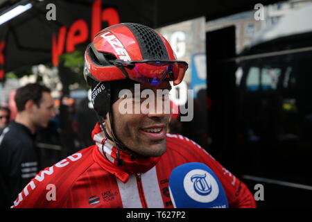 Liegi, Belgio. 28 apr, 2019. ciclismo, Luik Bastenaken Luik, heren, uomini, Tom Dumoulin bij Luik-Bastenaken-Luik Credito: Pro scatti/Alamy Live News Foto Stock