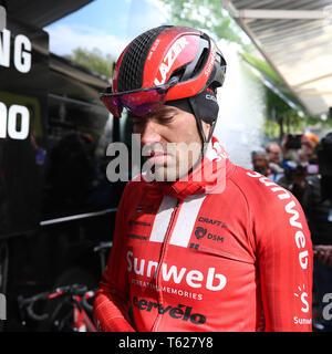 Liegi, Belgio. 28 apr, 2019. ciclismo, Luik Bastenaken Luik, heren, uomini, Tom Dumoulin bij Luik-Bastenaken-Luik Credito: Pro scatti/Alamy Live News Foto Stock