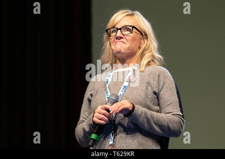 Bonn, Germania. 26 apr, 2019. Rachael Harris al MagicCon 3 al Maritim Hotel. Bonn, 26.04.2019 | Utilizzo di credito in tutto il mondo: dpa/Alamy Live News Foto Stock