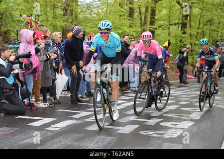 Luik, 27-04-2019, ciclismo, Luik Bastenaken Luik, heren, uomini, Jakob Fuglsang in de aanval Foto Stock