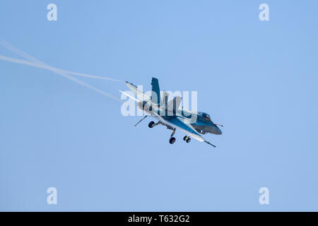 McDonnell Douglas F/A-18 Hornet Fighter Jet - RAAF Royal Australian Air-force Foto Stock