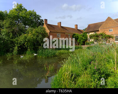 Il Fieno Wain scena 2018, il Mulino di Flatford Suffolk Foto Stock