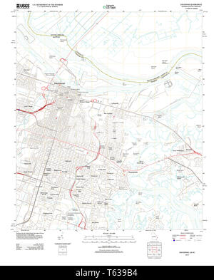 USGS TOPO Map Georgia GA Savannah 20120411 TM il restauro Foto Stock