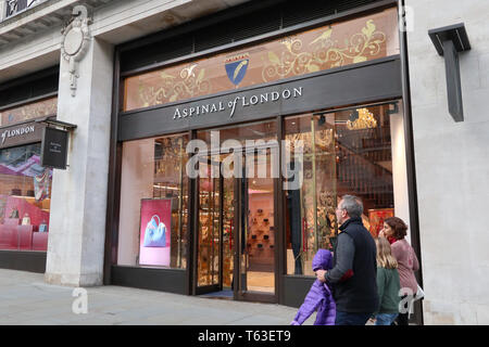 Aspinal di Londra, a Regent Street, Londra, Inghilterra, Regno Unito Foto Stock