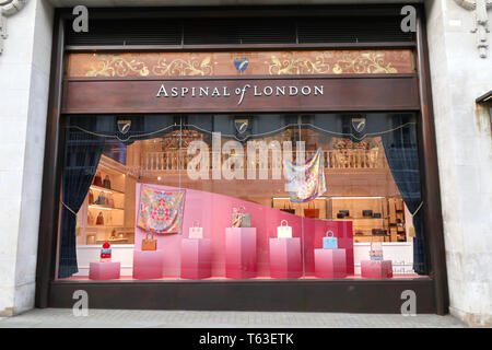 Aspinal di Londra, a Regent Street, Londra, Inghilterra, Regno Unito Foto Stock