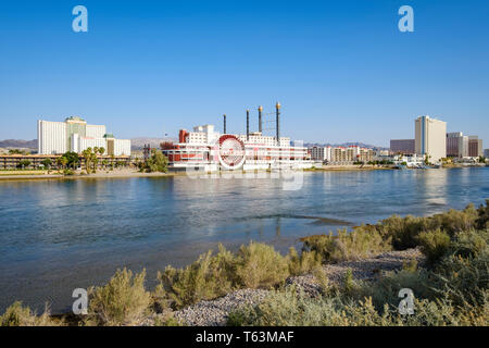 Casinò e gioco d'azzardo in area di Laughlin accanto al fiume Colorado, Nevada, STATI UNITI D'AMERICA Foto Stock