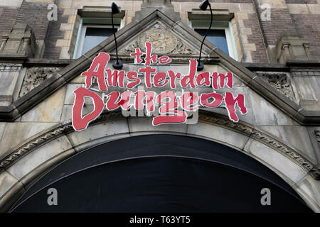 L'Amsterdam Dungeon Museum di Amsterdam Paesi Bassi 2019 Foto Stock