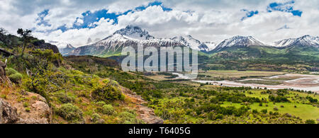 Reserva Nacional Cerro Castillo,Aysén del generale Carlos Ibáñez del campo Regione,Cile. Foto Stock