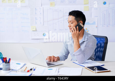 Imprenditore client di consulenza Foto Stock