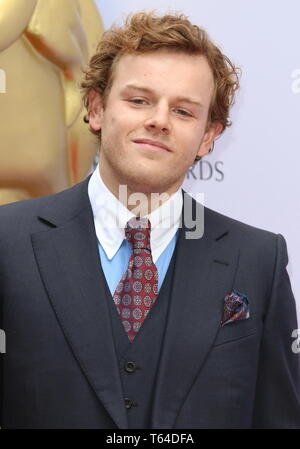 Londra, Regno Unito. 28 apr, 2019. Callum Woodhouse presso il British Academy (BAFTA) Tv Craft Awards presso il birrificio, Chiswell Street Credit: SOPA Immagini limitata/Alamy Live News Foto Stock