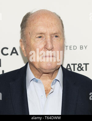 New York, NY, STATI UNITI D'AMERICA. 28 apr, 2019. ROBERT DUVALL al Tribeca Film Festival tappeto rosso arrivi per ''Anniversario Film: Apocalypse Now - 40 anni e restauro'' al Beacon Theatre n nella città di New York il 28 aprile 2019 Credit: Michael Brochstein/ZUMA filo/Alamy Live News Foto Stock