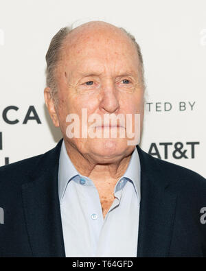 Robert Duvall al Tribeca Film Festival tappeto rosso arrivi per 'Anniversario Film: Apocalypse Now - 40 anni e restauro' al Beacon Theatre di New York City. Foto Stock