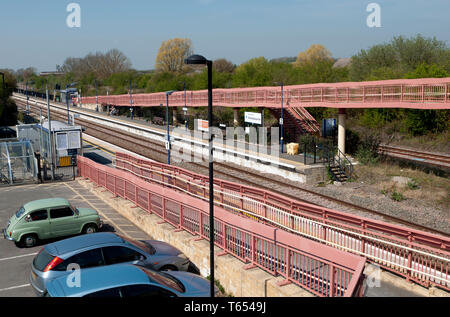 Honeybourne stazione ferroviaria, Worcestershire, England, Regno Unito Foto Stock