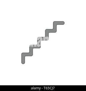 Design piatto stile illustrazione vettoriale della linea scale icona di simbolo su sfondo bianco. Contorni colorati. Illustrazione Vettoriale