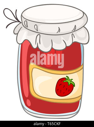 Cartoon Home Cucina Jar Foto Stock