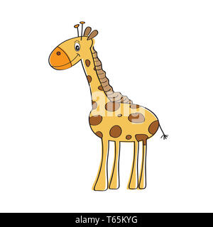 Biglietto di auguri di compleanno a forma di giraffa: arte zentangle, primo compleanno per bambini (download digitale) - Italia