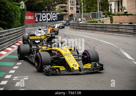 Monte Carlo/Monaco - 27/05/2018 - #27 Nico HUELKENBERG (GER) nella sua Reault R.S.18 durante il GP di Monaco Foto Stock