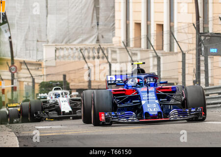 Monte Carlo/Monaco - 27/05/2018 - #10 Pierre GASLY (FRA) nella sua Toro Rosso Honda STR13 durante il GP di Monaco Foto Stock