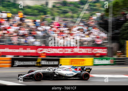 Monte Carlo/Monaco - 27/05/2018 - #18 lancia passeggiata (CAN) nella sua Williams FW41 durante il GP di Monaco Foto Stock