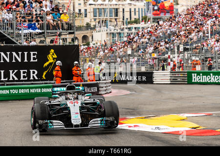 Monte Carlo/Monaco - 27/05/2018 - #44 Lewis Hamilton (GBR) nella sua Mercedes W09 durante il GP di Monaco Foto Stock