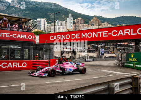 Monte Carlo/Monaco - 27/05/2018 - #31 Esteban OCON (FRA) nella sua Force India VJM11 durante il GP di Monaco Foto Stock