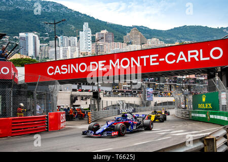 Monte Carlo/Monaco - 27/05/2018 - #10 Pierre GASLY (FRA) nella sua Toro Rosso Honda STR13 durante il GP di Monaco Foto Stock