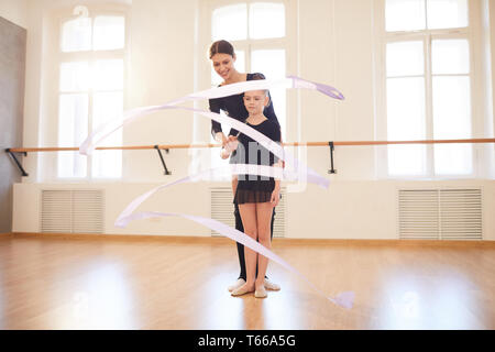 Choreogrpher ginnasta di formazione Foto Stock