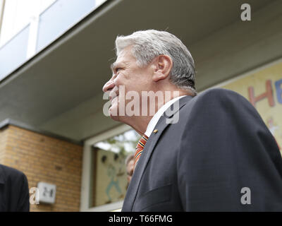 Joachin Gauck, Presidente tedesco, voti a Berlino. Foto Stock