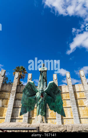 Angel Monument, monumento del angel, monumento a Franco, monumento a Franco, artista Juan de Ávalos y Taborda, inaugurata nel 1966, Santa Cruz de T Foto Stock