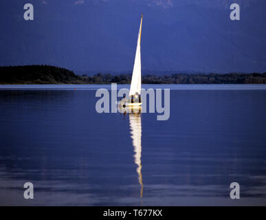 Il lago di Chiemsee, Baviera, Germania Foto Stock