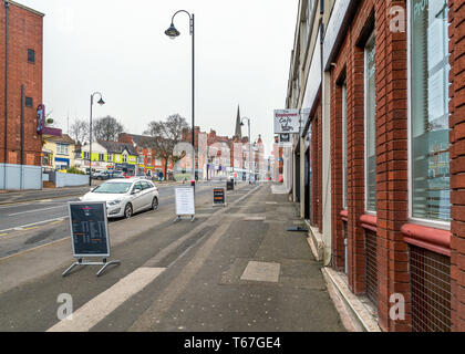 Unicorn Hill a Redditch town center Foto Stock