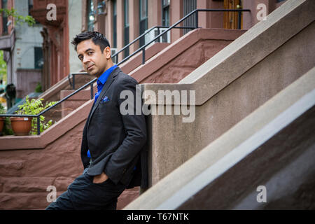 Vijay Iyer (nato il 26 ottobre 1971) è un American jazz pianist, compositore, bandleader, produttore e musicista elettronico, e scrittore basata a New York City. Egli sarà l'artista in residenza presso il Molde Jazz Festival nel 2017. Foto Stock