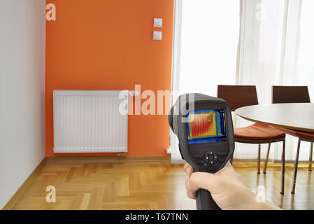 Radiatore immagine termica Foto Stock
